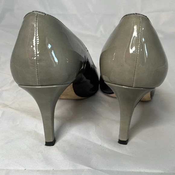 ROBERTO CAPUCCI Ombré Pointed Toe Pump Heels Fern Sage Green Patent Leather 10 - Picture 8 of 12